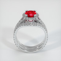 1.41 Ct. Ruby Ring, 14K White Gold 3