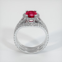 1.39 Ct. Ruby Ring, 14K White Gold 3