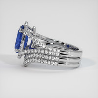 2.71 Ct. Sapphire Ring, 14K White Gold 4