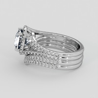 2.51 Ct. White Sapphire Ring, 14K White Gold 4