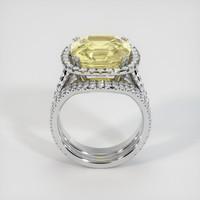 10.63 Ct. Yellow Sapphire Ring, 14K White Gold 3