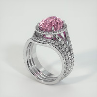 6.38 Ct. Gemstone Ring, 18K White Gold 2