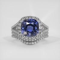 5.23 Ct. Color Change Spinel Ring, 18K White Gold 1
