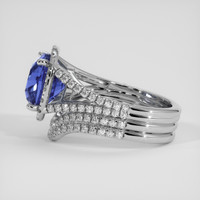 5.23 Ct. Color Change Spinel Ring, 18K White Gold 4