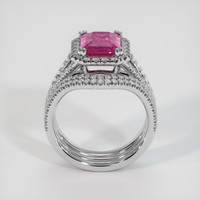 2.77 Ct. Sapphire Ring, 18K White Gold 3
