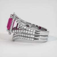 2.77 Ct. Sapphire Ring, 18K White Gold 4