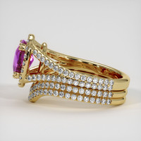 1.67 Ct. Purple Sapphire Ring, 10K Yellow Gold 4