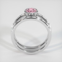 0.73 Ct. Pink Sapphire Ring, Platinum 950 3