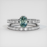 0.82 Ct. Sapphire Ring, Platinum 950 1