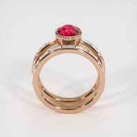 2.03 Ct. Ruby Ring, 14K Rose Gold 3