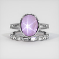 4.22 Ct. Sapphire Ring, 14K White Gold 1