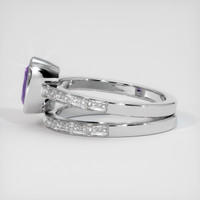 1.60 Ct. Sapphire Ring, 14K White Gold 4