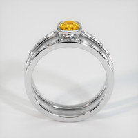 0.76 Ct. Sapphire Ring, 18K White Gold 3