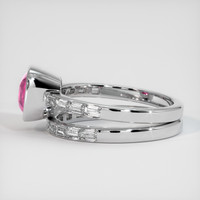 2.26 Ct. Pink Sapphire Ring, 18K White Gold 4