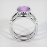 4.22 Ct. Pink Sapphire Ring, 18K White Gold 3