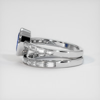 1.24 Ct. Sapphire Ring, 18K White Gold 4