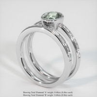 1.66 Ct. Sapphire Ring, 18K White Gold 2