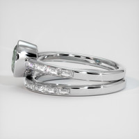 1.66 Ct. Sapphire Ring, 18K White Gold 4