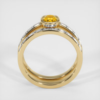 0.76 Ct. Bi Color Sapphire Ring, 14K Yellow Gold 3