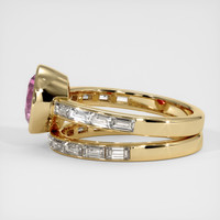 2.15 Ct. Pink Sapphire Ring, 14K Yellow Gold 4