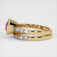 2.26 Ct. Pink Sapphire Ring, 14K Yellow Gold 4