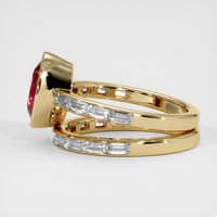 2.31 Ct. Ruby Ring, 14K Yellow Gold 4