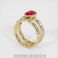 2.03 Ct. Ruby Ring, 14K Yellow Gold 2