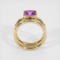 2.32 Ct. Pinkish Purple Sapphire Ring, 14K Yellow Gold 3