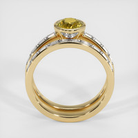 0.92 Ct. Bi Color Sapphire Ring, 18K Yellow Gold 3