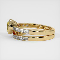 0.92 Ct. Bi Color Sapphire Ring, 18K Yellow Gold 4