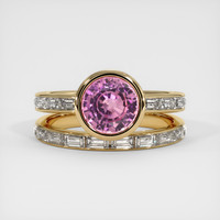 2.15 Ct. Sapphire Ring, 18K Yellow Gold 1
