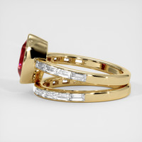 2.31 Ct. Ruby Ring, 18K Yellow Gold 4