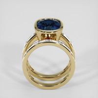 6.15 Ct. Blue Sapphire Ring, 18K Yellow Gold 3
