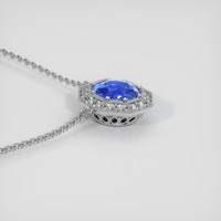 1.24 Ct. Blue Sapphire Necklace, Platinum 950 3