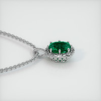 2.01 Ct. Emerald Pendant, Platinum 950 3