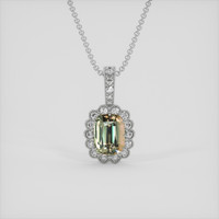 1.71 Ct. Alexandrite Pendant, Platinum 950 1