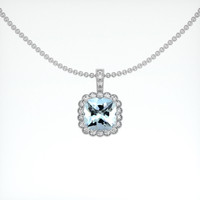 0.80 Ct. Gemstone Pendant, Platinum 950 1
