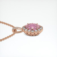 2.16 Ct. Gemstone Pendant, 14K Rose Gold 3