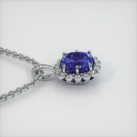 5.25 Ct. Gemstone Pendant, 14K White Gold 3