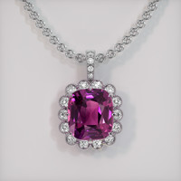 27.41 Ct. Sapphire Pendant, 14K White Gold 1