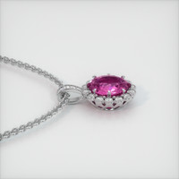 1.51 Ct. Sapphire Pendant, 18K White Gold 3