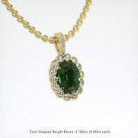 5.21 Ct. Sapphire Pendant, 18K Yellow Gold 2