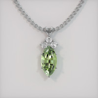 2.31 Ct. Gemstone Pendant, Platinum 950 1