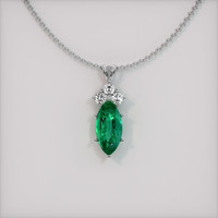 Emerald Pendant 1.95 Ct., 18K White Gold Preview
