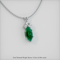 Emerald Pendant 1.95 Ct., 18K White Gold Preview