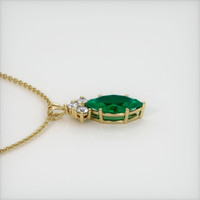 1.95 Ct. Emerald  Pendant - 18K Yellow Gold