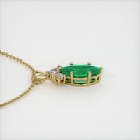 Emerald Pendant 0.75 Ct., 18K Yellow Gold Preview