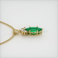 0.70 Ct. Emerald  Pendant - 18K Yellow Gold