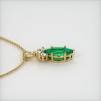 Emerald Pendant 0.70 Ct., 18K Yellow Gold Preview