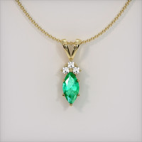 Emerald Pendant 0.47 Ct., 18K Yellow Gold Preview